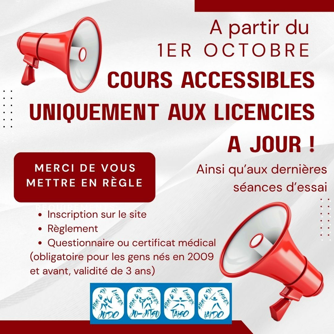 (Ré)inscriptions pour la nouvelle saison