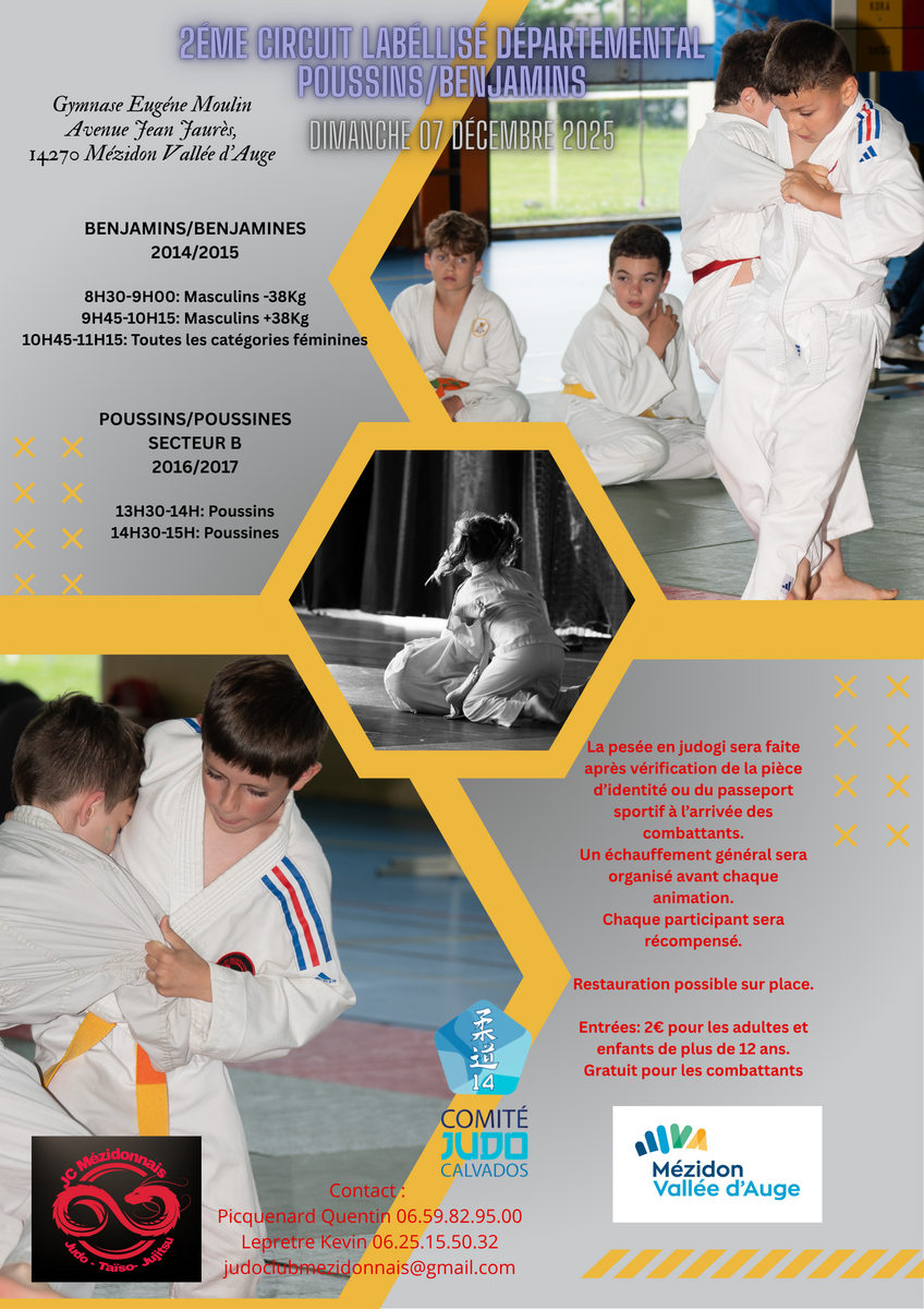 2nd circuit départ. BENJAMIN / 1er circuit départ POUSSIN (Mézidon)