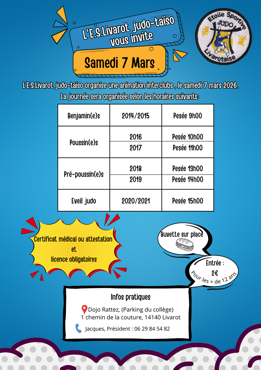 interclub de LIVAROT (éveil / pré-poussin / poussin / benjamin)