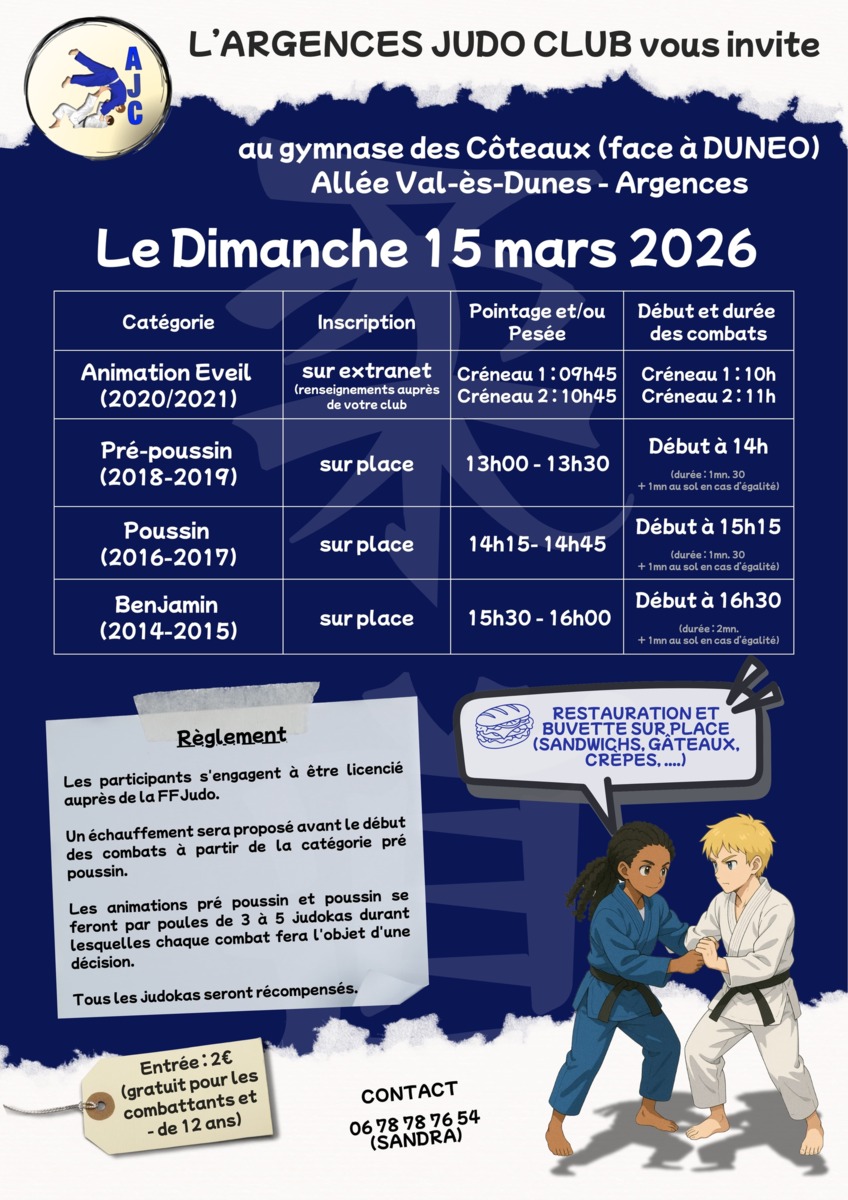 interclub d'ARGENCES (éveil / pré-poussin / poussin / benjamin)