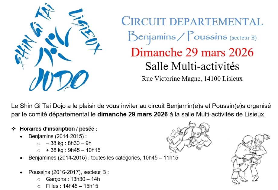 Circuit labellisé Calvados Benjamins / Poussins (Lisieux)
