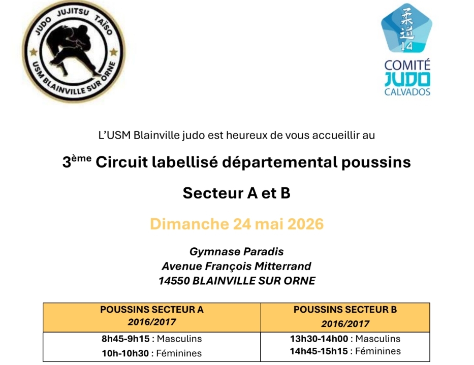 3ème circuit labellisé Calvados poussin (Blainville sur Orne)