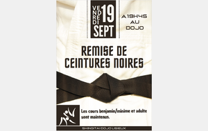 Remise de ceinture noire