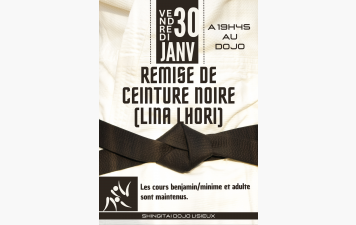 REMISE DE CEINTURE NOIRE