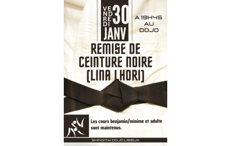 REMISE DE CEINTURE NOIRE